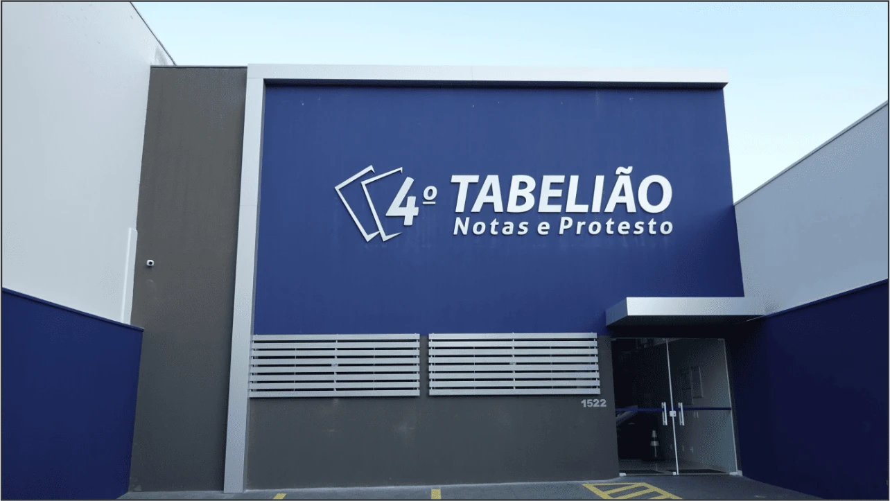 Fachada do 4º Tabelião de Notas e Protestos