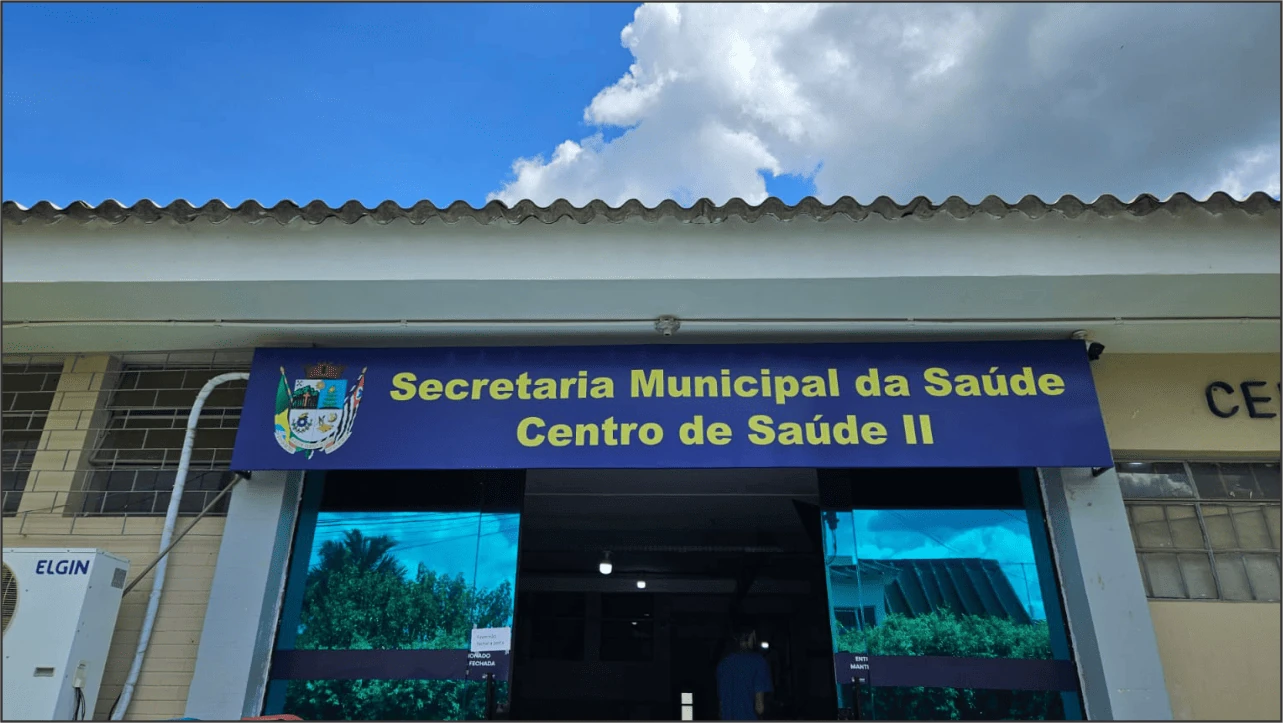 Fachada da Secretaria Municipal da Saúde - Centro de Saúde II