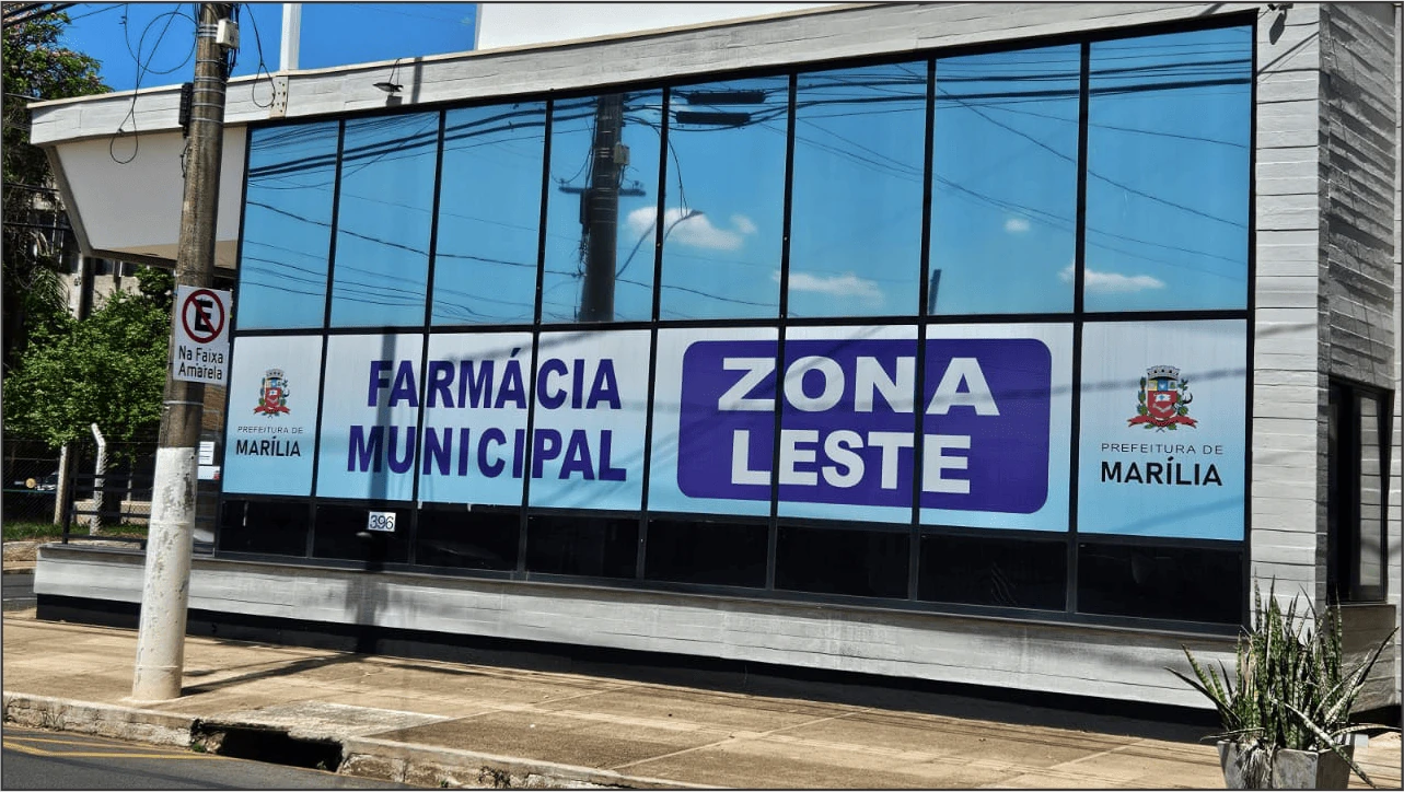 Fachada da Farmácia Municipal Zona Leste de Marília