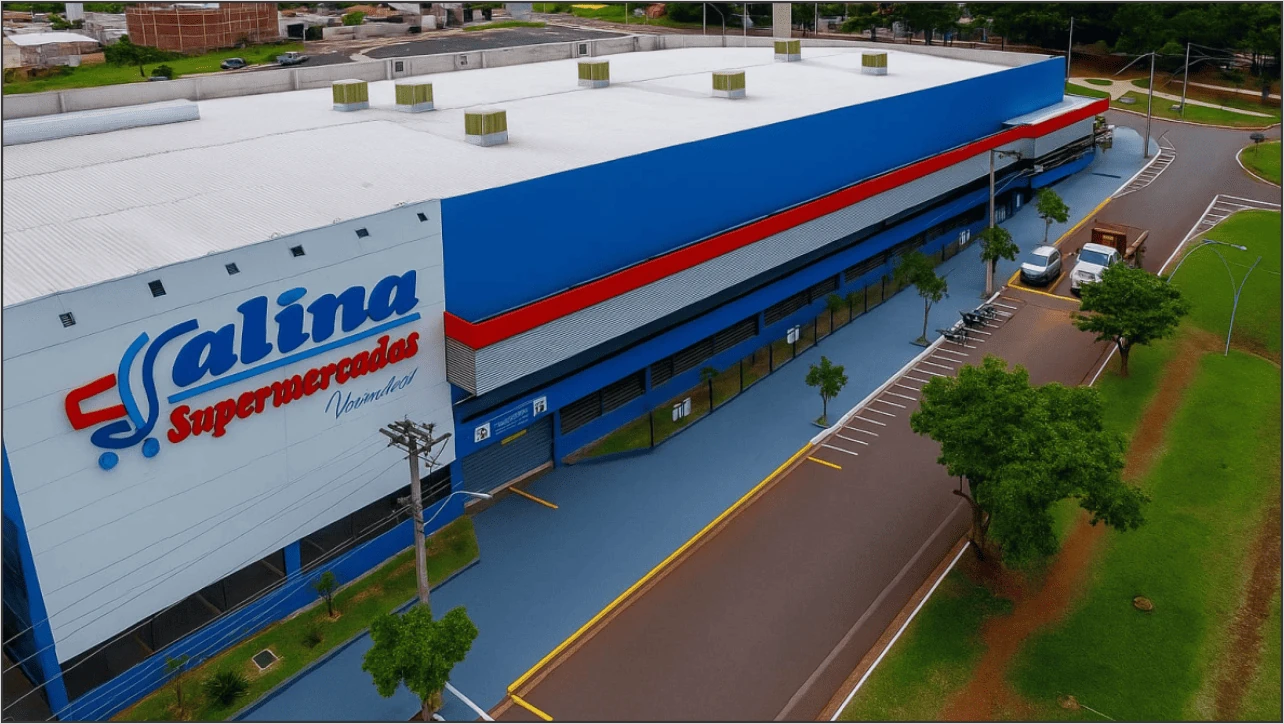 Fachada do supermercado Salina